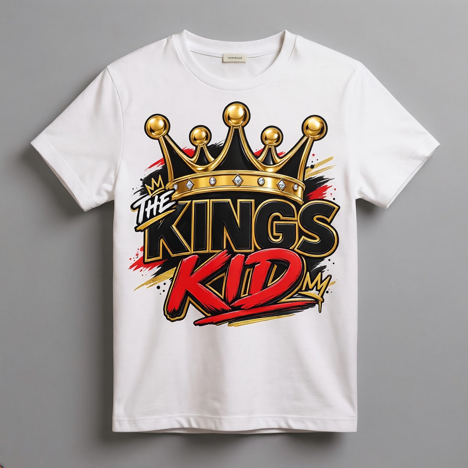 The King’s Kid — White T-Shirt, Adult apparel